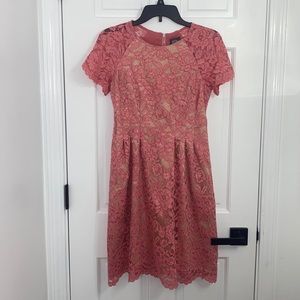 Vince Camuto Pink Lace Dress (Size: 4)